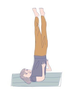 alt = illlustration woman practicing yoga in silent