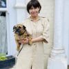 alt= Tagging Mathilda Tham with her dog portrait_le gist