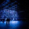 alt= Photo Installation NOWISWHENWEARE (the stars) Andrew Schneider at Rambert Studio.